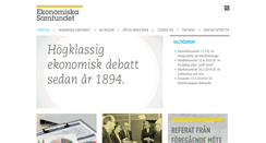 Desktop Screenshot of ekonomiskasamfundet.fi